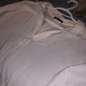 Brandy Melville Sheer Collared Top